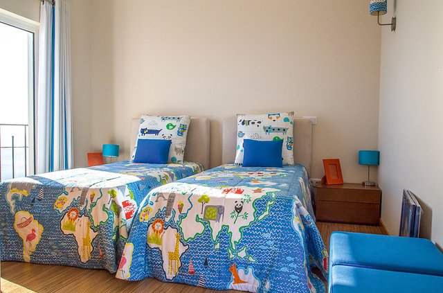 Schlafzimmer einer Villa